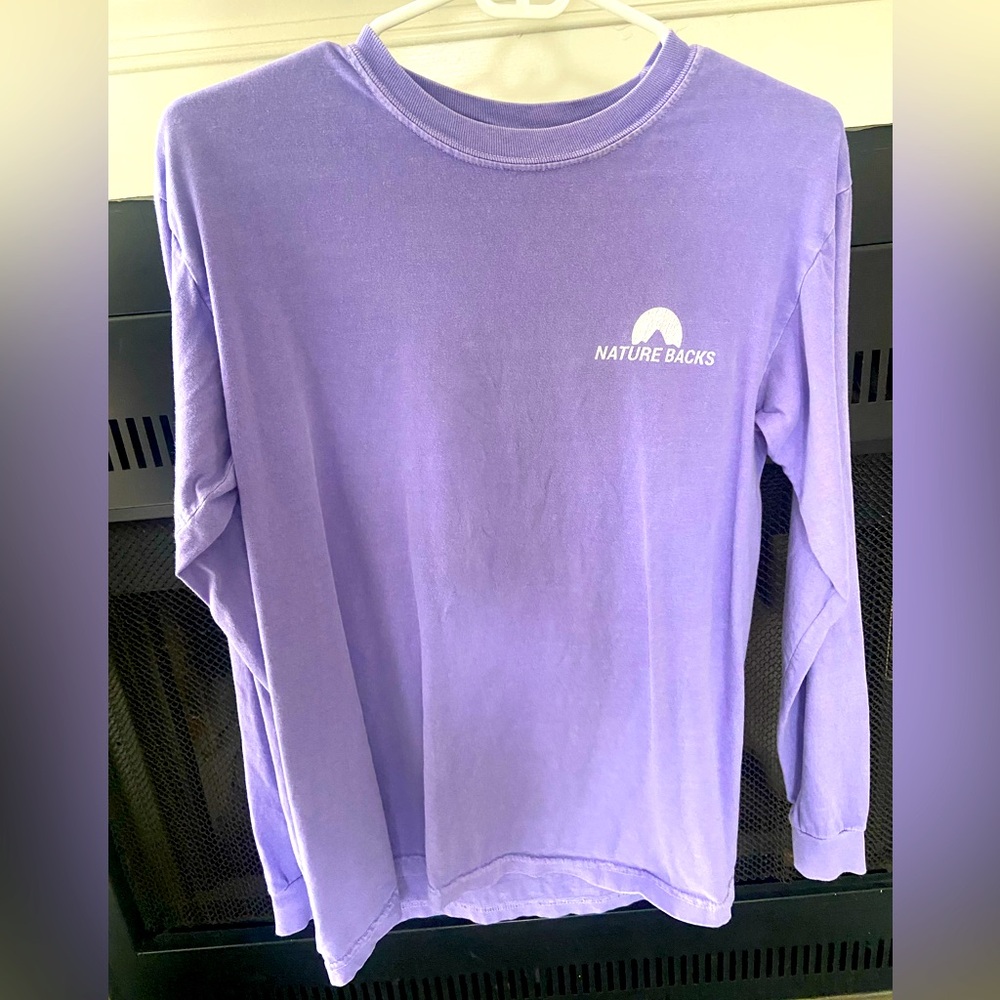 Comfort colors lavender nature backs long sleeve tee